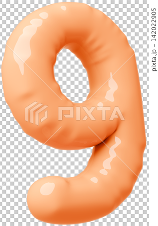 3D image_balloon_9_orange 3D image_balloon_9_orange 142022905