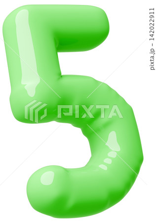 3D画像_風船_5_緑 3D画像_風船_5_緑 142022911