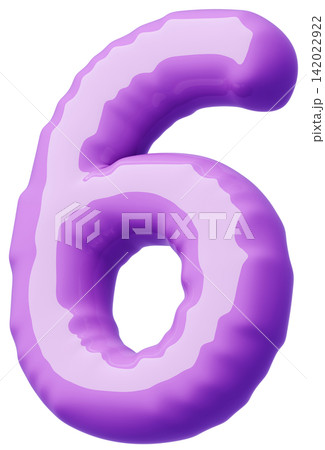 3D画像_風船_6_紫 3D画像_風船_6_紫 142022922