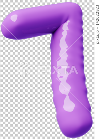 3D image_balloon_7_purple 3D image_balloon_7_purple 142022923