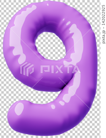 3D image_balloon_9_purple 3D image_balloon_9_purple 142022925