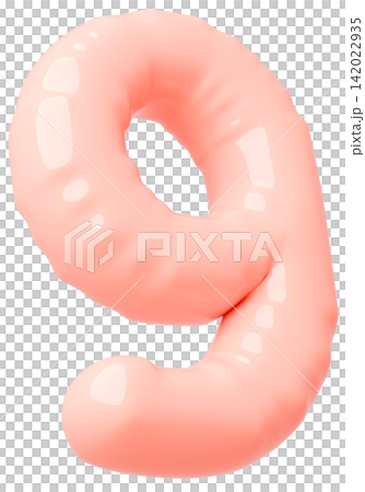 3D image_balloon_9_pink 3D image_balloon_9_pink 142022935