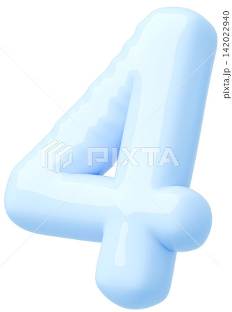 3D画像_風船_4_水色 142022940