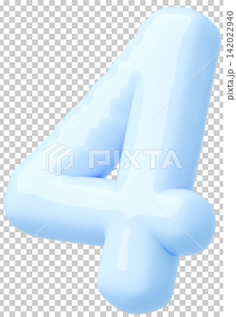 3D image_balloon_4_淺藍色 142022940