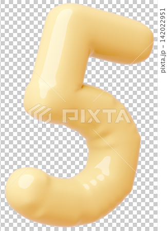 3D image_balloon_5_yellow 3D image_balloon_5_yellow 142022951