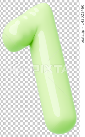 3D image_balloon_1_黃綠色 3D image_balloon_1_黃綠色 142023460