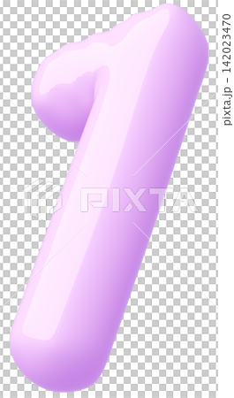 3D image_balloon_1_purple 142023470