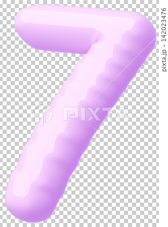 3D image_balloon_7_purple 3D image_balloon_7_purple 142023476