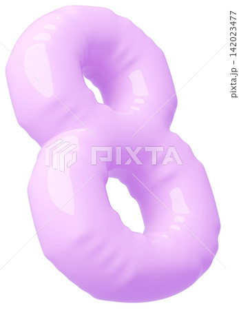 3D画像_風船_8_紫 142023477