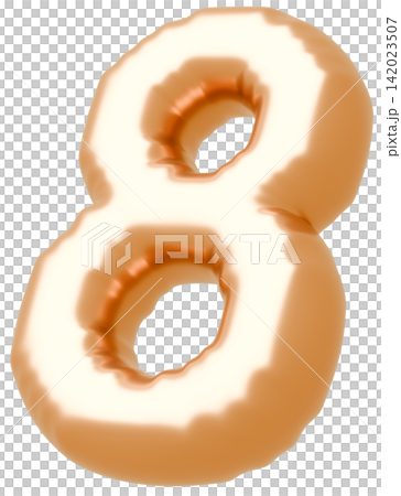 3D image_balloon_8_gold 3D image_balloon_8_gold 142023507
