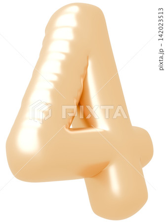3D画像_風船_4_ゴールド 3D画像_風船_4_ゴールド 142023513