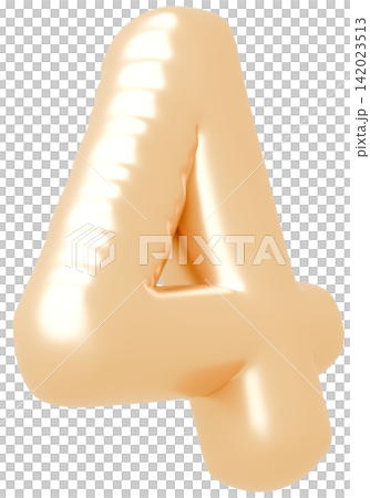 3D画像_風船_4_ゴールド 3D画像_風船_4_ゴールド 142023513