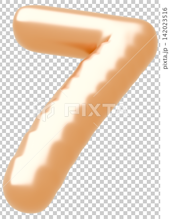 3D画像_風船_7_ゴールド 3D画像_風船_7_ゴールド 142023516