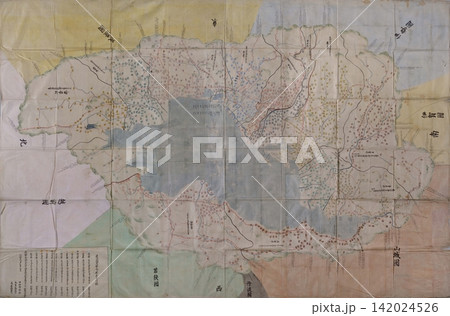 江戸時代の古地図　1701年（元禄14年）　元禄国絵図・近江国（現在の滋賀県） 142024526