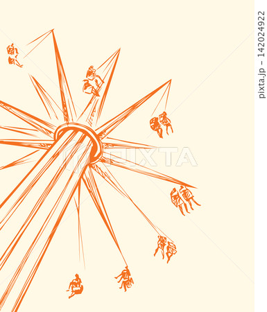 Carousel. Vector drawing icon sign 142024922