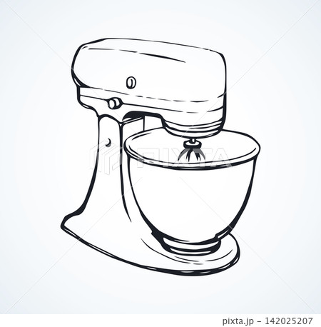 Elictric Mixer. Vector drawing Elictric Mixer. Vector drawing 142025207