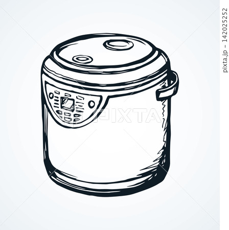 Bread machine. Vector drawing Bread machine. Vector drawing 142025252