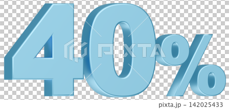 3D Material_Numbers_40%_Metallic_Light Blue 142025433