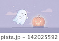 Halloween Pumpkin and Skull with " Stay Spooky Creepy" 142025592