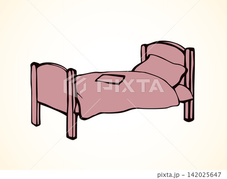 Bed. Vector drawing 142025647