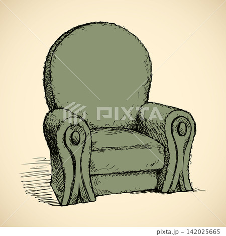 Armchair. Vector drawing 142025665