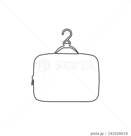 hanging toiletry bag outline icon travel organizer bathroom storage case illustration hanging toiletry bag outline icon travel organizer bathroom storage case illustration 142026619
