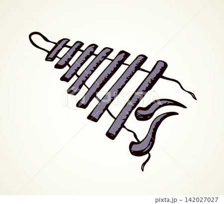 Xylophone. Vector drawing Xylophone. Vector drawing 142027027