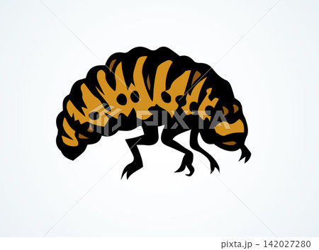 Beetle. Larva. Vector drawing Beetle. Larva. Vector drawing 142027280