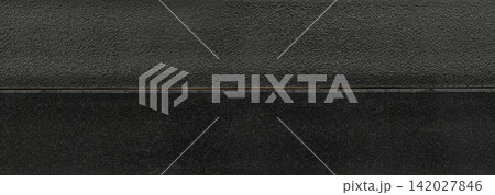 Rough black plastic texture surface 142027846