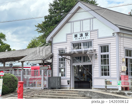 旧名鉄美濃町線・美濃駅(岐阜県美濃市) 旧名鉄美濃町線・美濃駅(岐阜県美濃市) 142030612