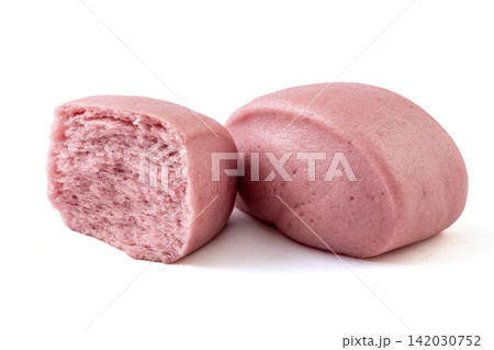purple Sweet Potato Steamed Bun Slices Chinese Style Food purple Sweet Potato Steamed Bun Slices Chinese Style Food 142030752