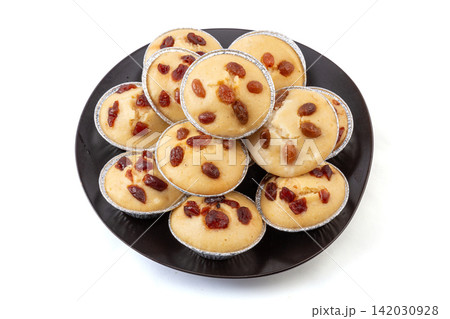 millet Steamed Cake with Raisins and Cranberries Food 142030928