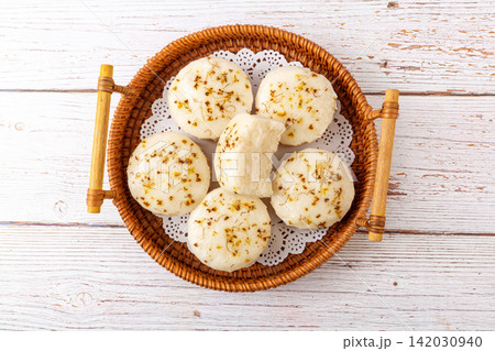 osmanthus Rice Cake Traditional Chinese Steamed Food osmanthus Rice Cake Traditional Chinese Steamed Food 142030940