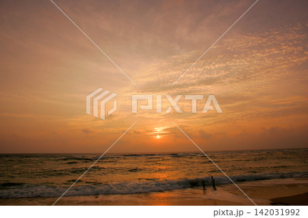奄美大島 海の夕景 奄美大島 海の夕景 142031992