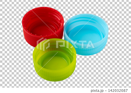透明背景(png)にペットボトルのキャップ(蓋) 透明背景(png)にペットボトルのキャップ(蓋) 142032087