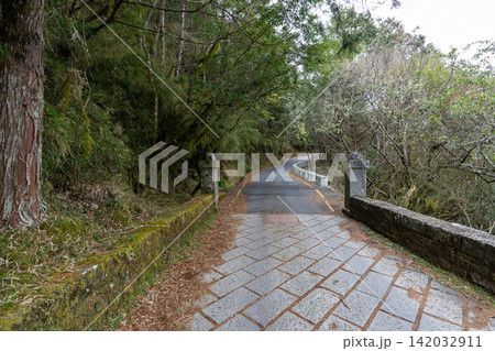 台湾最高峰、玉山登山ルートの風景 台湾最高峰、玉山登山ルートの風景 142032911