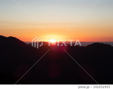 台湾最高峰、玉山登山ルートの風景 台湾最高峰、玉山登山ルートの風景 142032935