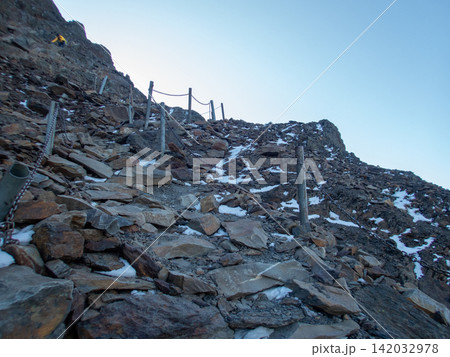 台湾最高峰、玉山登山ルートの風景 台湾最高峰、玉山登山ルートの風景 142032978
