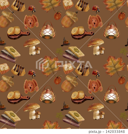 Autumn Seamless Pattern Autumn Seamless Pattern 142033848