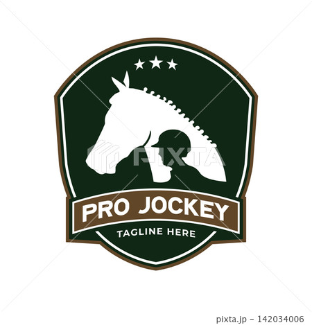Jockey and horse, perfect for Horse jockey school and stable logo design Jockey and horse, perfect for Horse jockey school and stable logo design 142034006