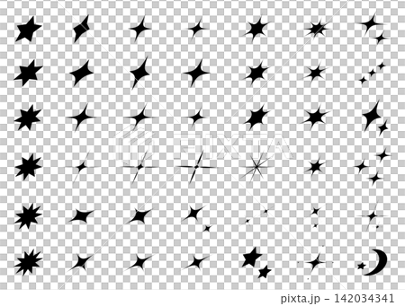 Simple sparkling illustration material Background illustration material Simple sparkling illustration material Background illustration material 142034341
