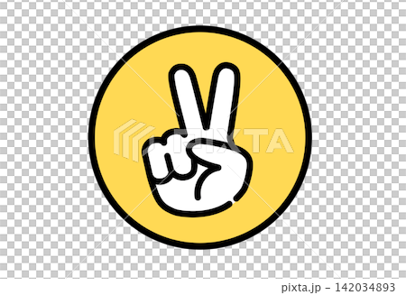 Rock-paper-scissors scissors icon illustration 1 Rock-paper-scissors scissors icon illustration 1 142034893