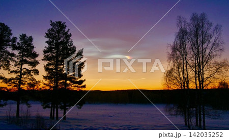 atmospheric sky in Lulea, Swedish Lapland 142035252