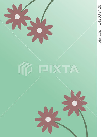 Muted abstract floral A4 background with copy space 142035429