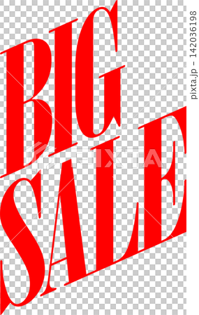 BIG SALE - 「BIG SALE(ビッグ・セール)」のアルファベットの、よく目立つロゴマーク BIG SALE - 「BIG SALE(ビッグ・セール)」のアルファベットの、よく目立つロゴマーク 142036198