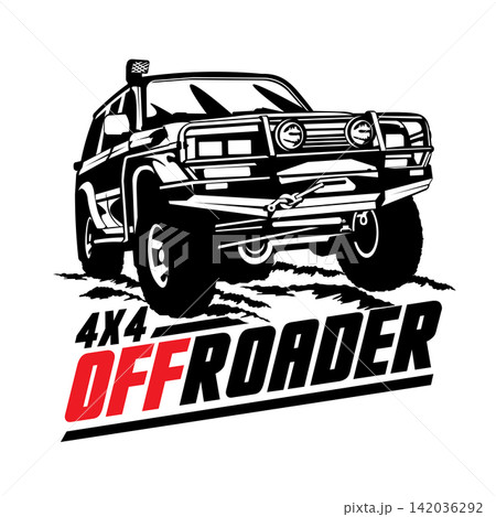 Off road extreme adventure vector illustration, perfect for t shirt design Off road extreme adventure vector illustration, perfect for t shirt design 142036292