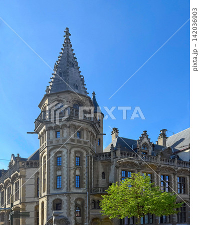 Medieval city of Ghent Belgium Architecture exterior 142036903