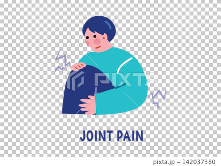 描繪健康狀況不佳的插圖:關節疼痛 描繪健康狀況不佳的插圖:關節疼痛 142037380