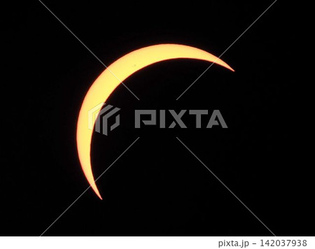 2026年8月12日 スペイン皆既日食 第二接食直前 2026年8月12日 スペイン皆既日食 第二接食直前 142037938