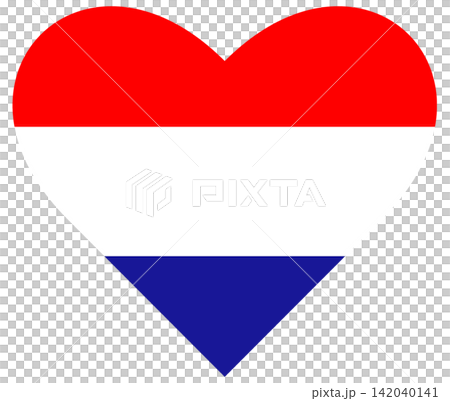 Civil flag of Croatia isolated in heart shape. Civil flag of Croatia isolated in heart shape. 142040141